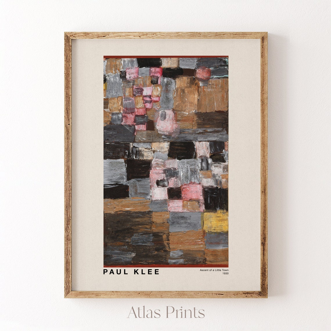 Paul Klee Accent Of A Little Town 1930 Abstract Block Poster - Image 2