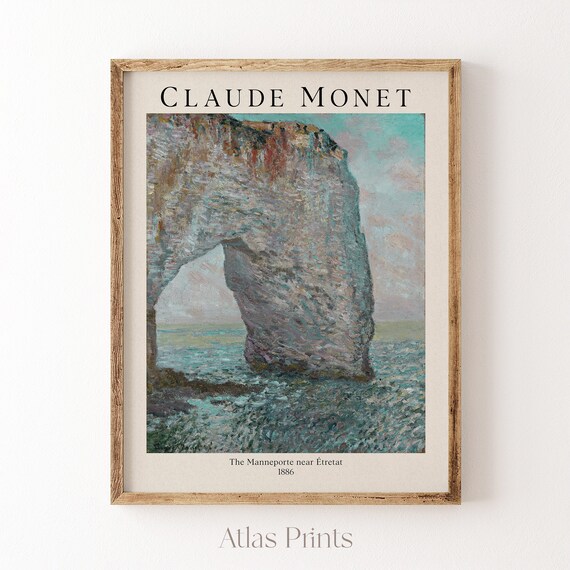 Claude Monet The Manneporte Near Etretat 1886 Coastal Cliff Seascape Poster