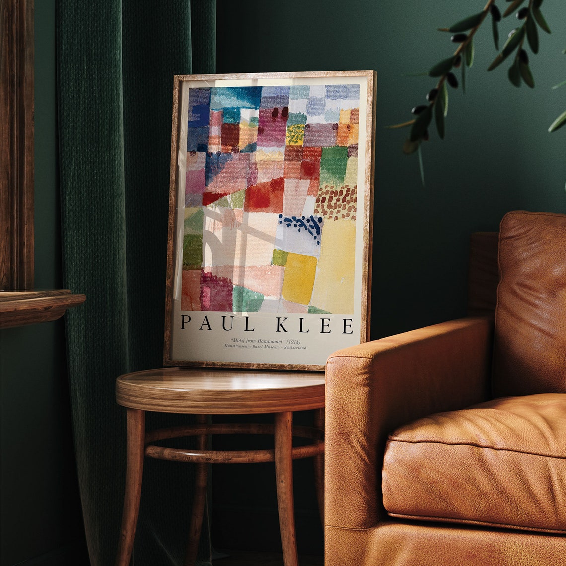 Paul Klee Motif from Hammamet Patchwork Colorful Abstract Art Poster - Image 3
