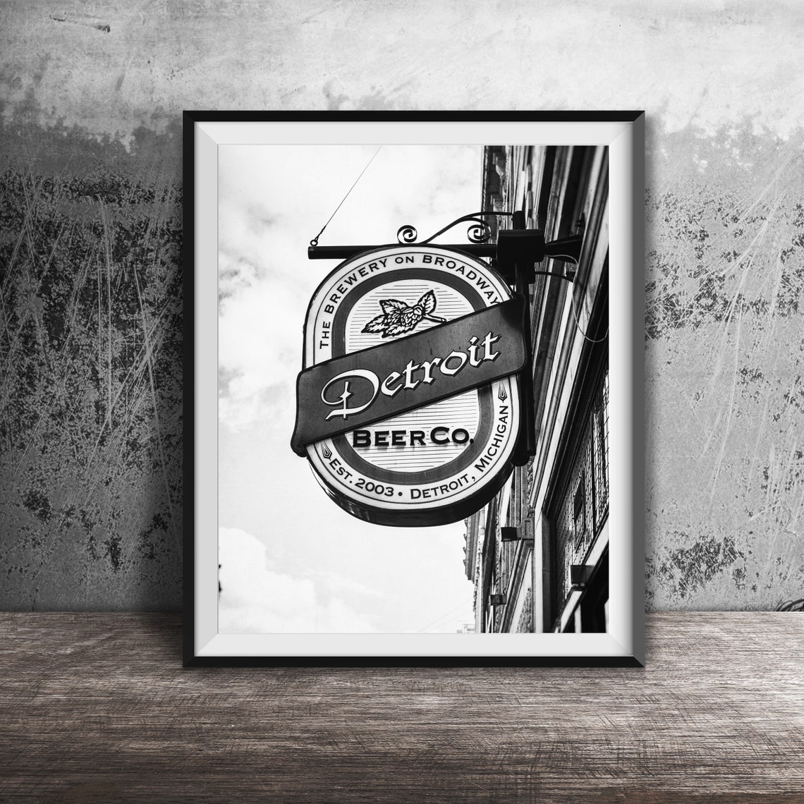 Detroit Bar Sign Print Detroit Photography Print Original Wall Art Photo Modern Photography Unframed Decor Detroit Beer Co - Image 2