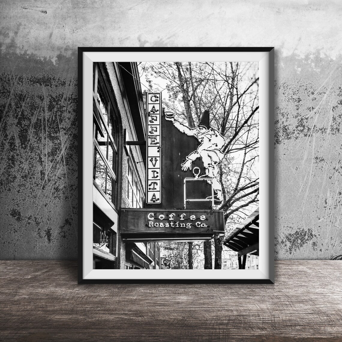 Caffe Vita Coffee Roasting Co Vintage Sign Photography Poster - Image 2