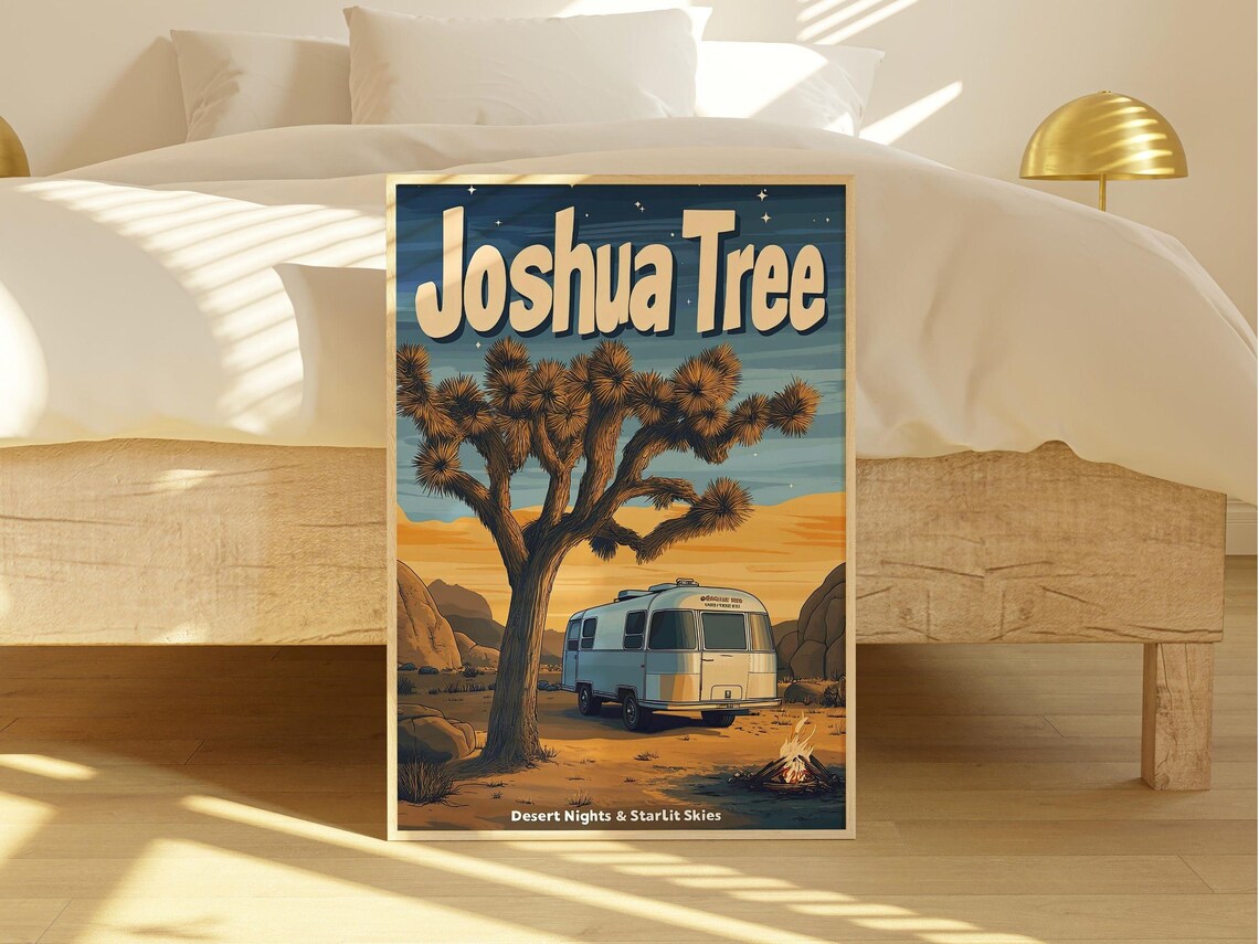 National Park Retro Poster, Vintage Landscape
