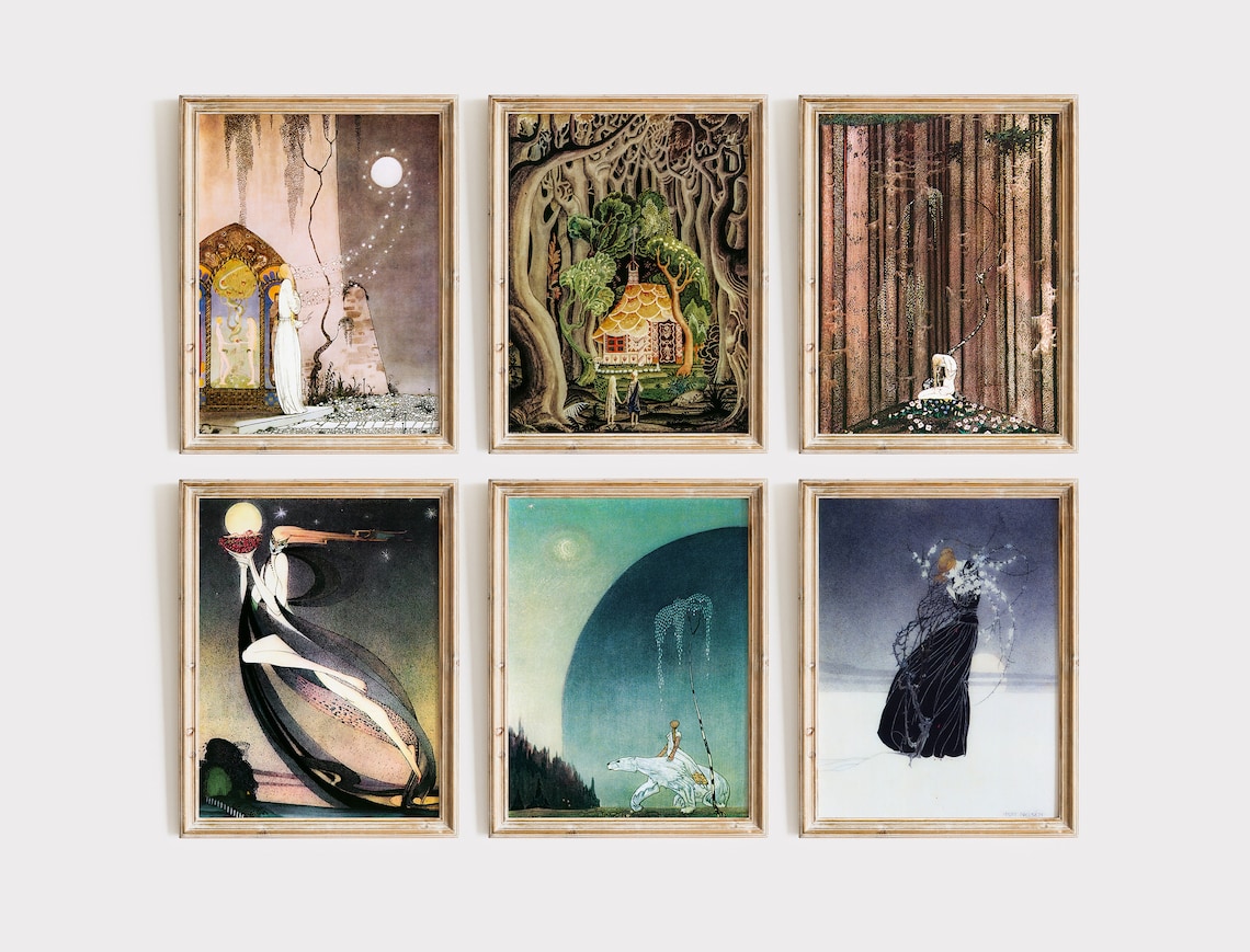 Kay Nielsen Collection Vintage Whimsical Illustration Art Print