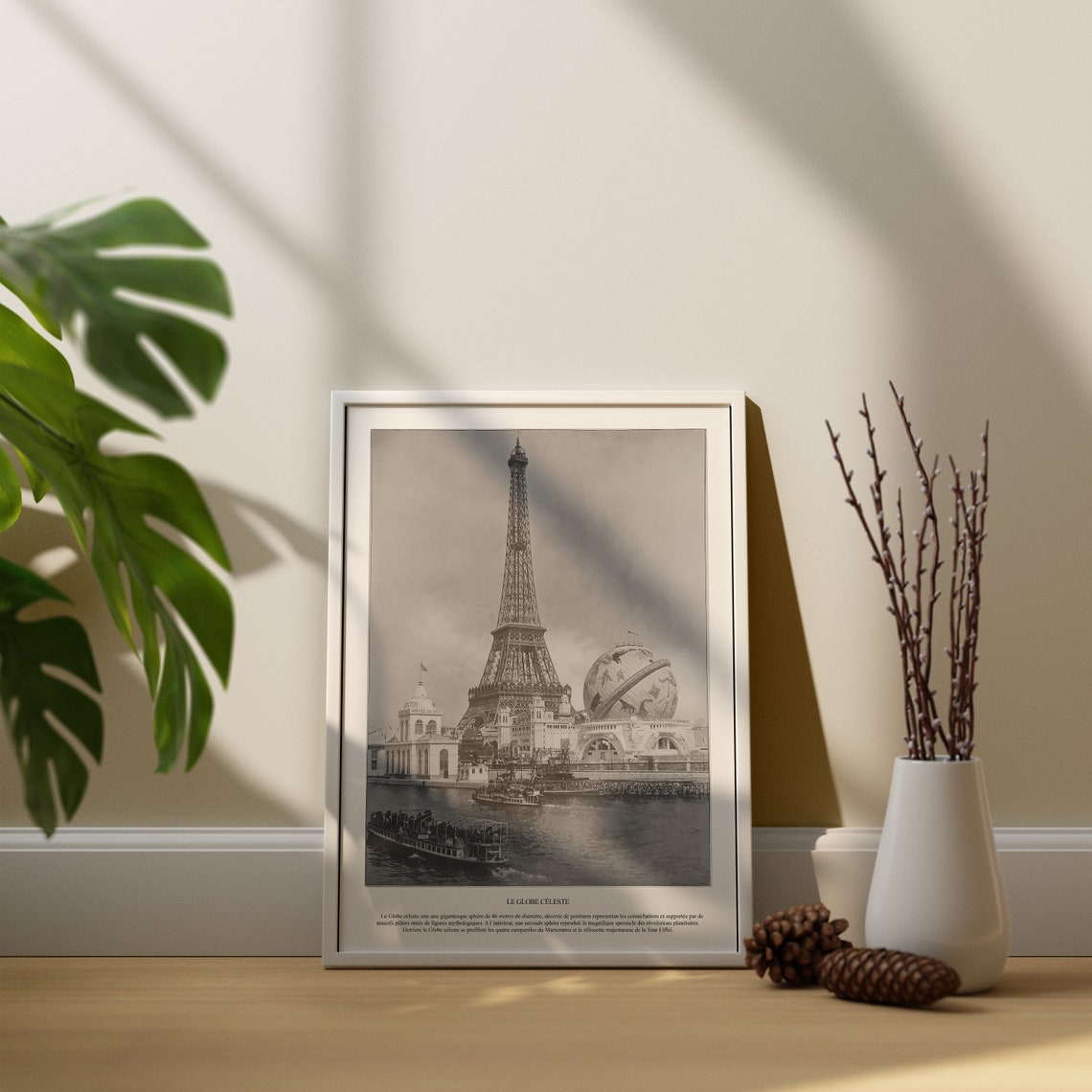 Eiffel Tower Expo 1900 Black And White Wall Art Vintage Paris Engraving Art For Decoration A1 A2 A3 A4 - Image 3