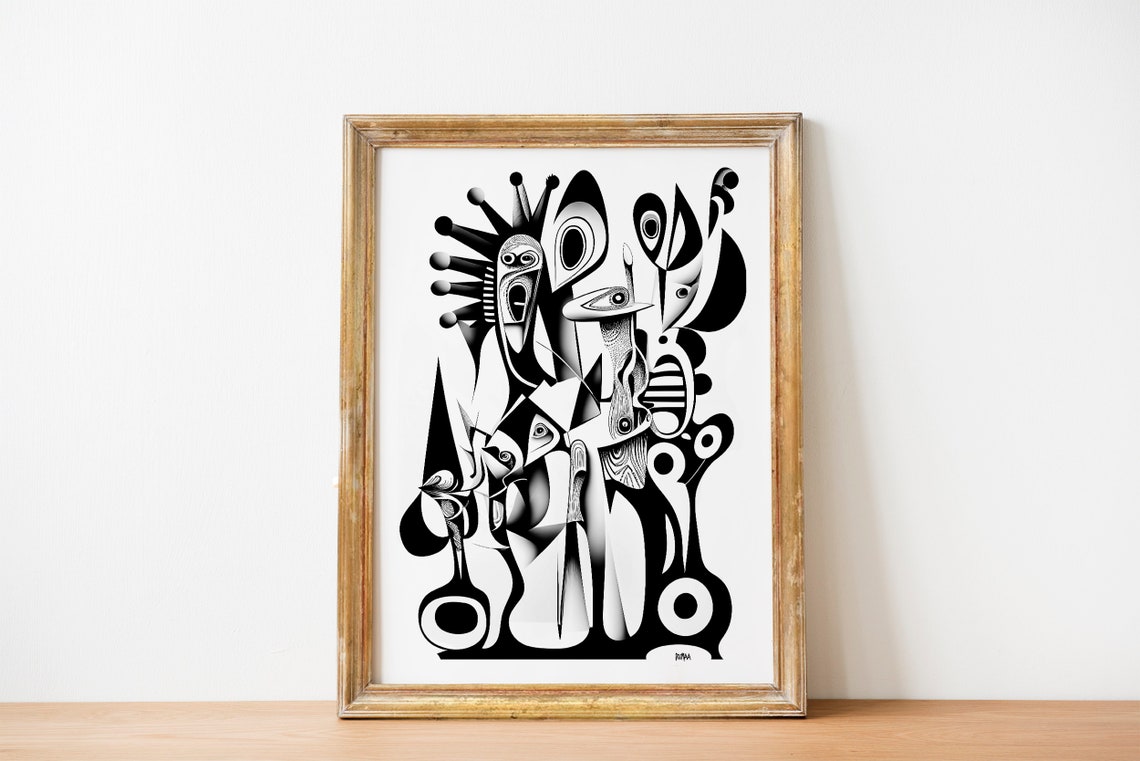 Picasso Peacock Cubism Eccentric Modern Indoor Dcor Art Above Bed Living Room Poster For Peacock Lover - Image 6