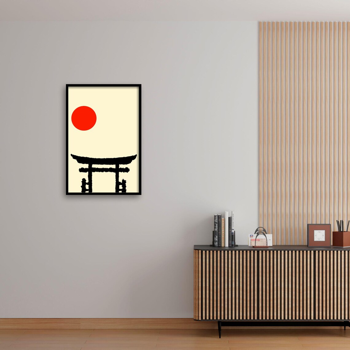 Torii Gate, Japanese Minimalist Art Print - Image 4