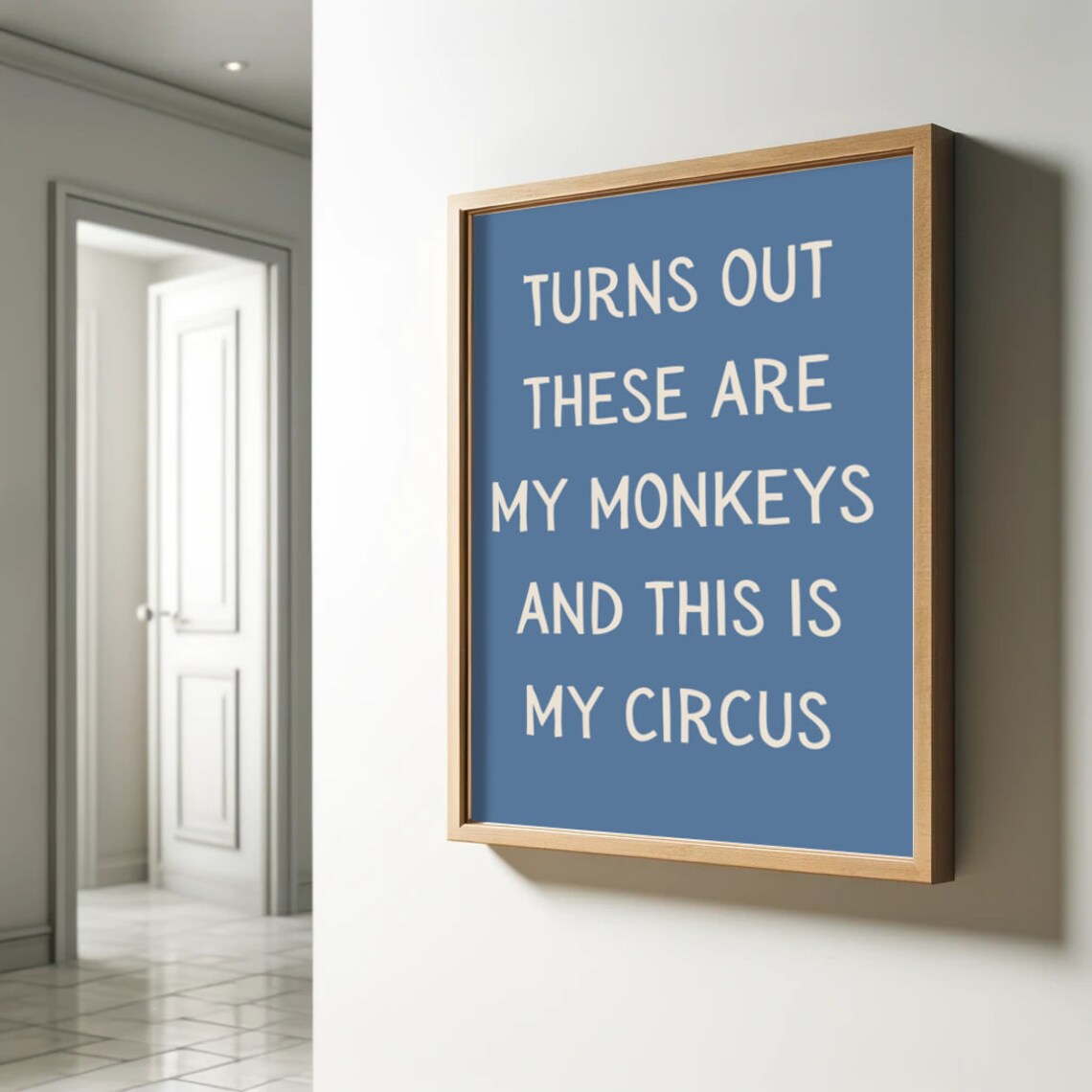 Turns Out These Are My Monkeys Retro Poster - Image 2