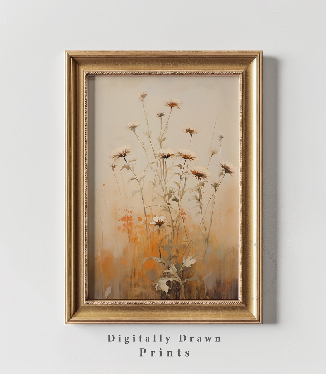 Muted Botanical Vintage Print, Autumn Farmhouse Decor - Image 4