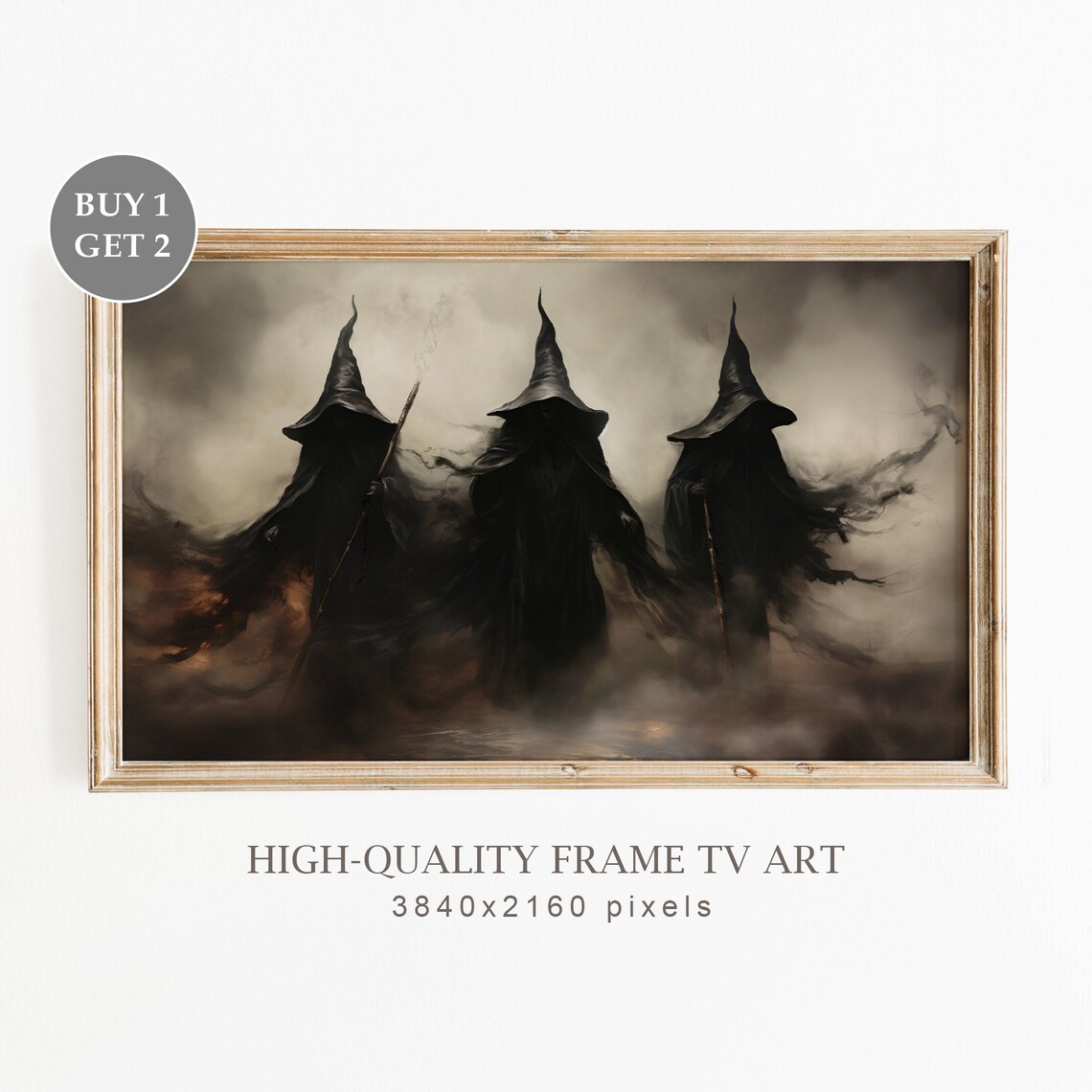 Frame Tv Halloween Witch Spooky For Tv Art Poster