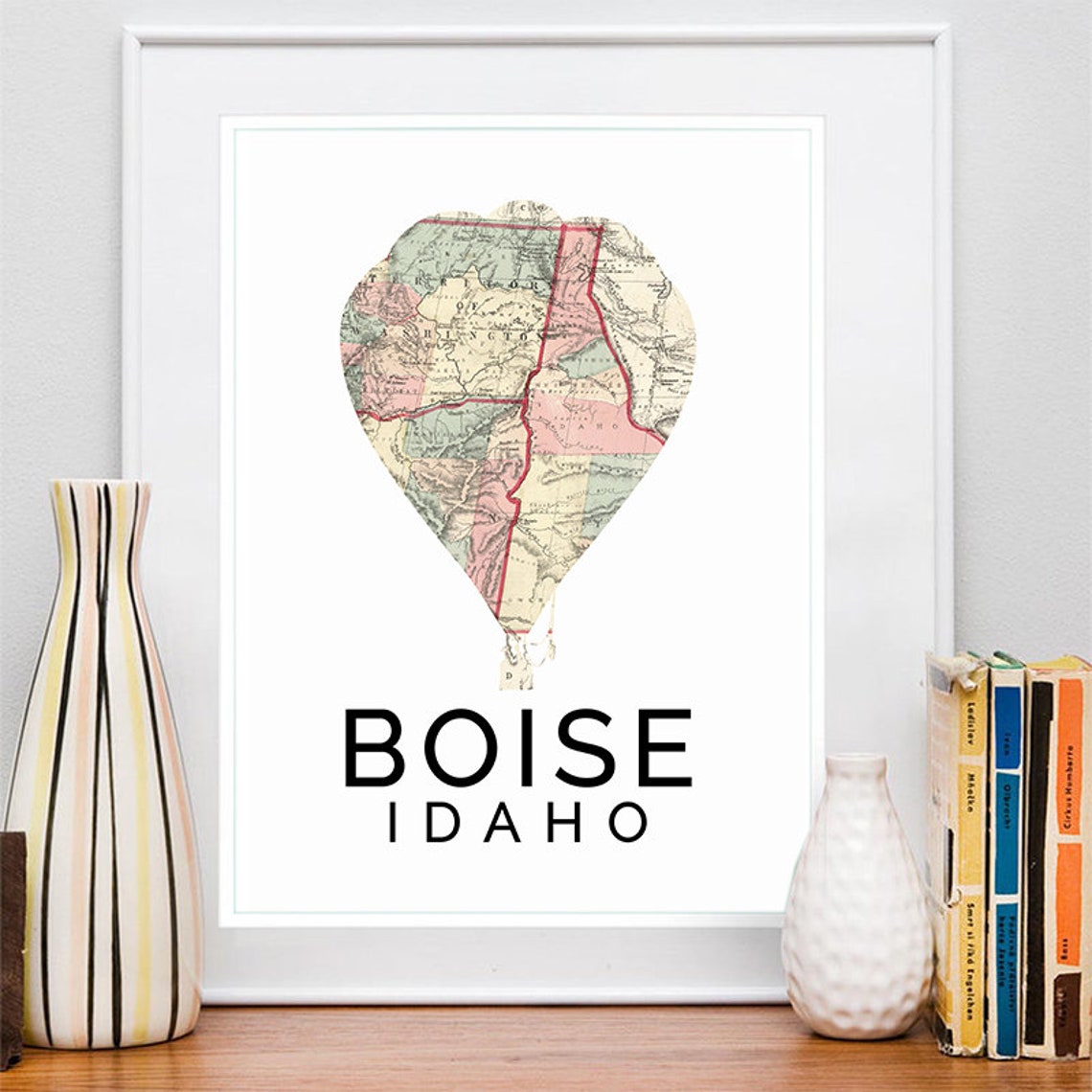 Boise Print Boise Skyline Boise Art Boise Poster Boise Watercolor Boise Art Print Boise Map Boise Wall Art Boise Idaho Art Idaho - Image 2