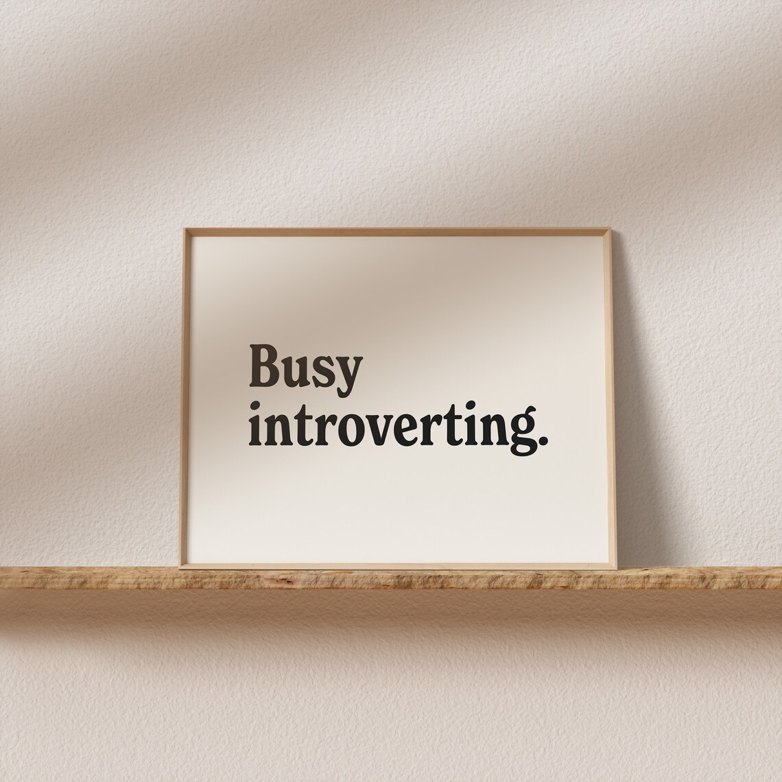 Busy Introverting Retro Typography Art Print - Image 2