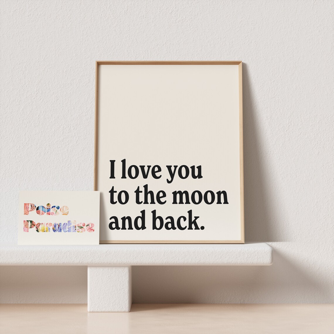 Retro I Love You To The Moon And Back Poster - Image 4