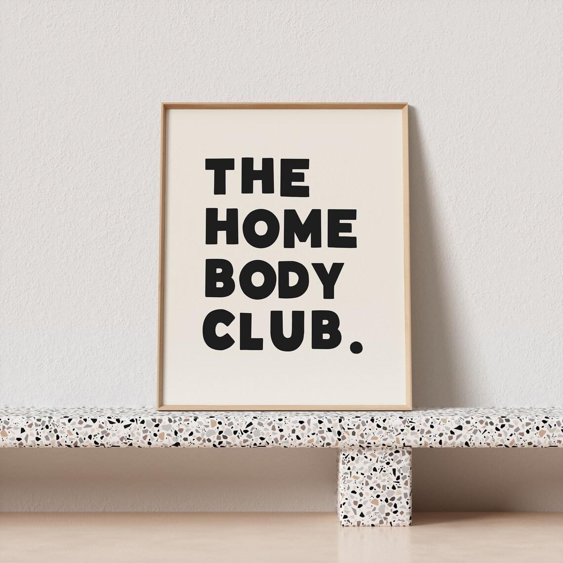 The Homebody Club Wonky Typography Art Print - Image 3