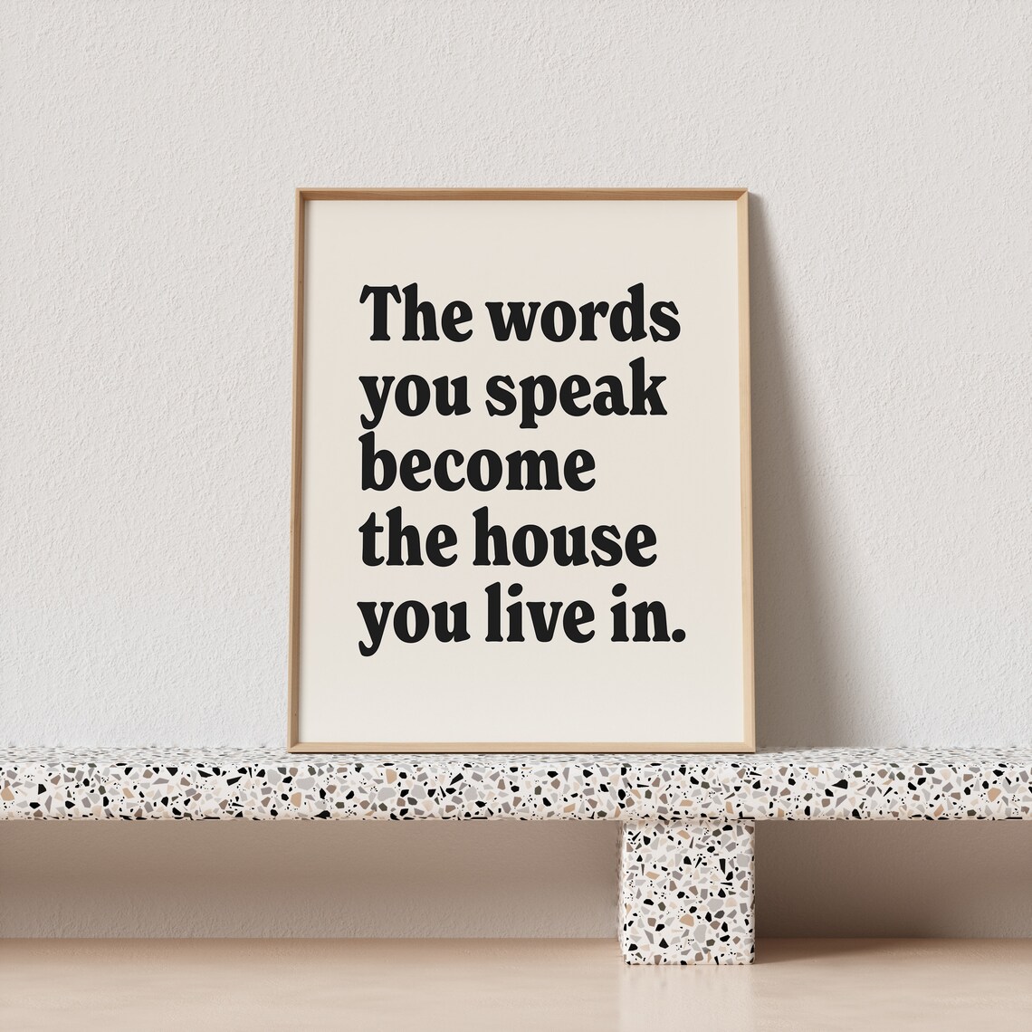 The Words You Speak Retro Poster, Vintage Quote Print - Image 3