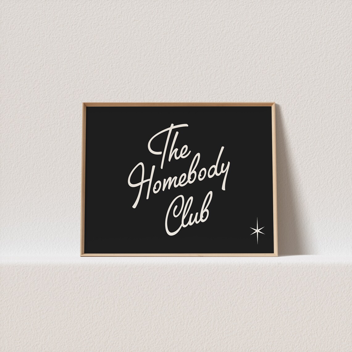 The Homebody Club Retro Typography Art Print