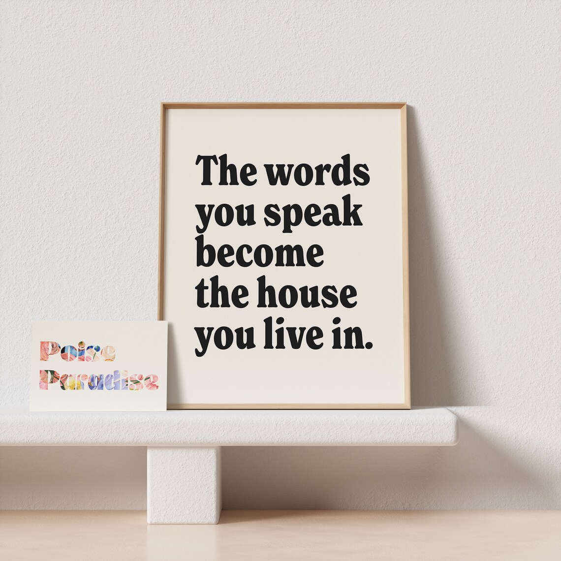 The Words You Speak Retro Poster, Vintage Quote Print - Image 4