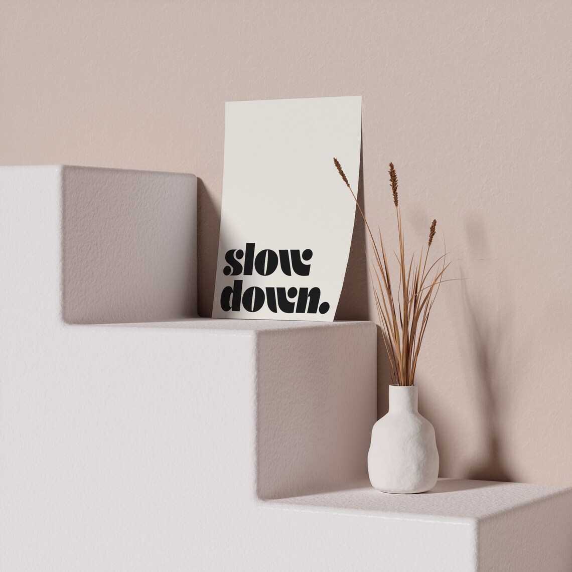 Slow Down Retro Typography Poster, Gallery Wall - Image 3