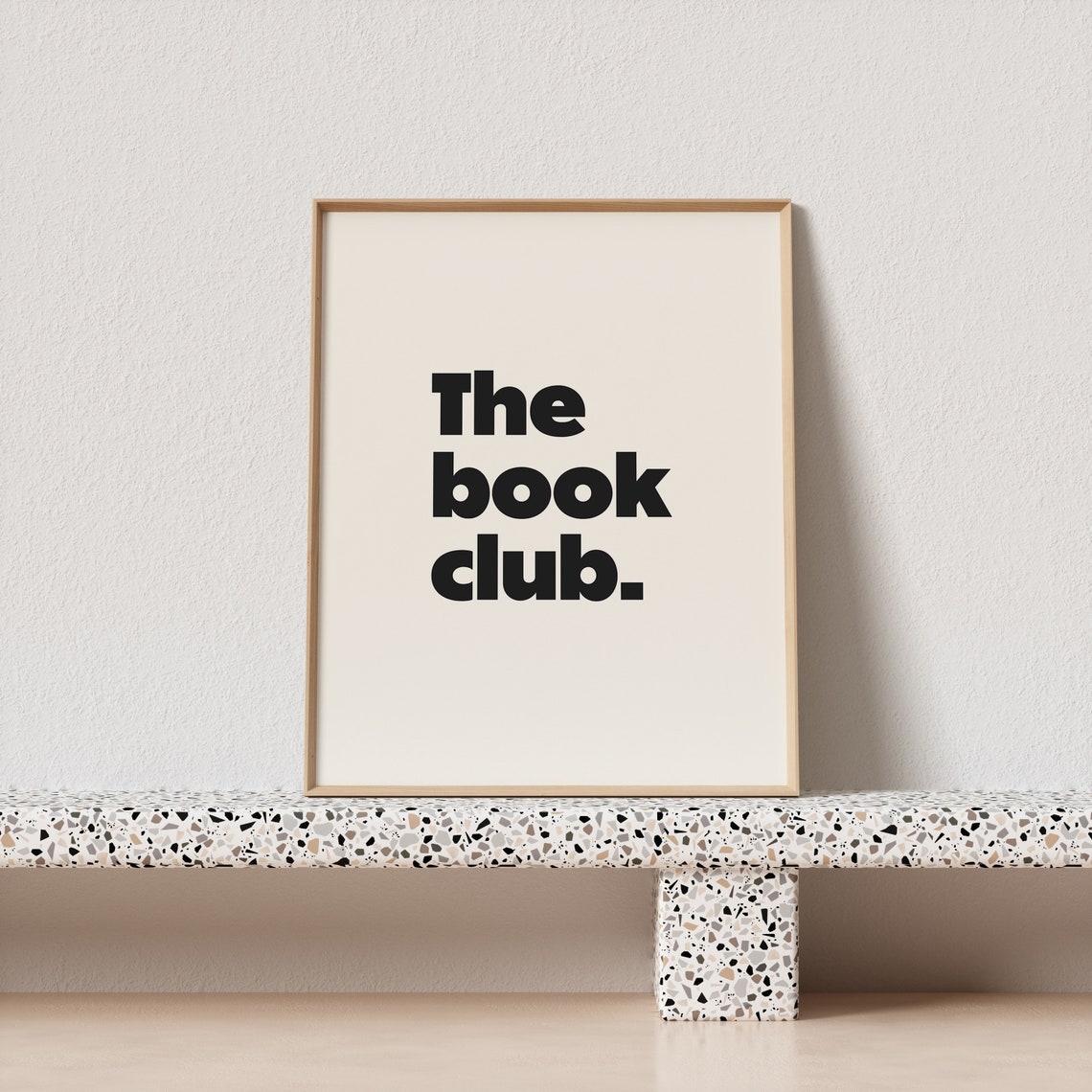 The Book Club Bold Minimal Typography Poster For Readers And Libraries - Image 3