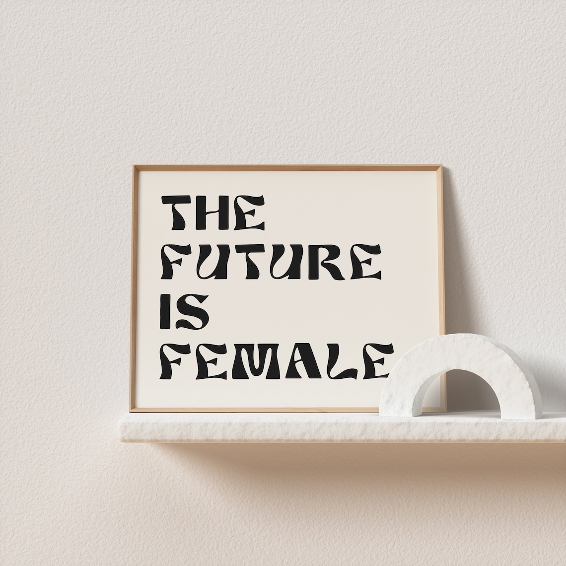 The Future Is Female Minimalist Art Print - Image 3