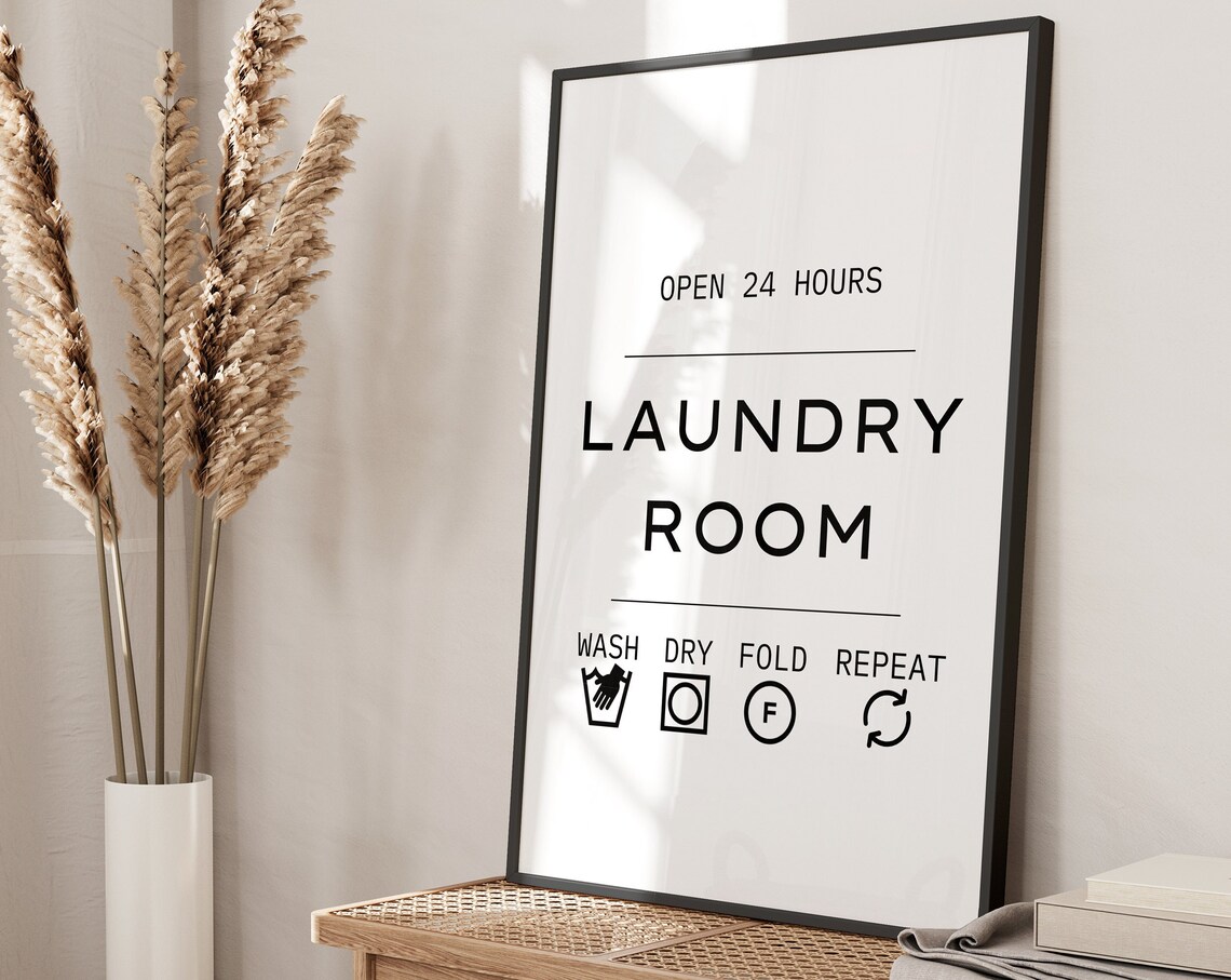Utility Room Laundry Room Decor Art Print - Image 3