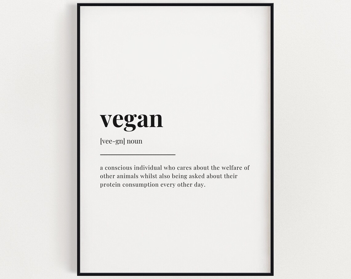 Vegan Definition Meaning, Gift for Vegan