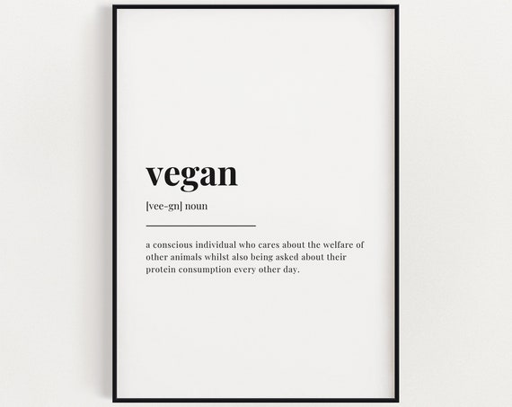 Vegan Definition Meaning, Gift for Vegan