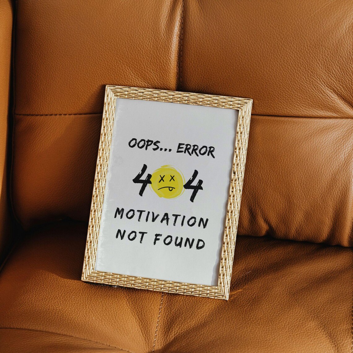 Funny Typography Quote, Modern Home Office Decor - Image 3