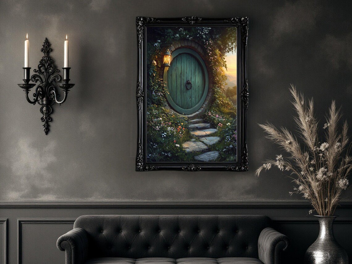 Enchanted Forest Doorway, Whimsical Garden Path - Image 2
