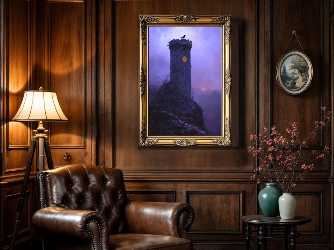 Gothic Castle Dark Academia Fantasy Landscape - Image 2