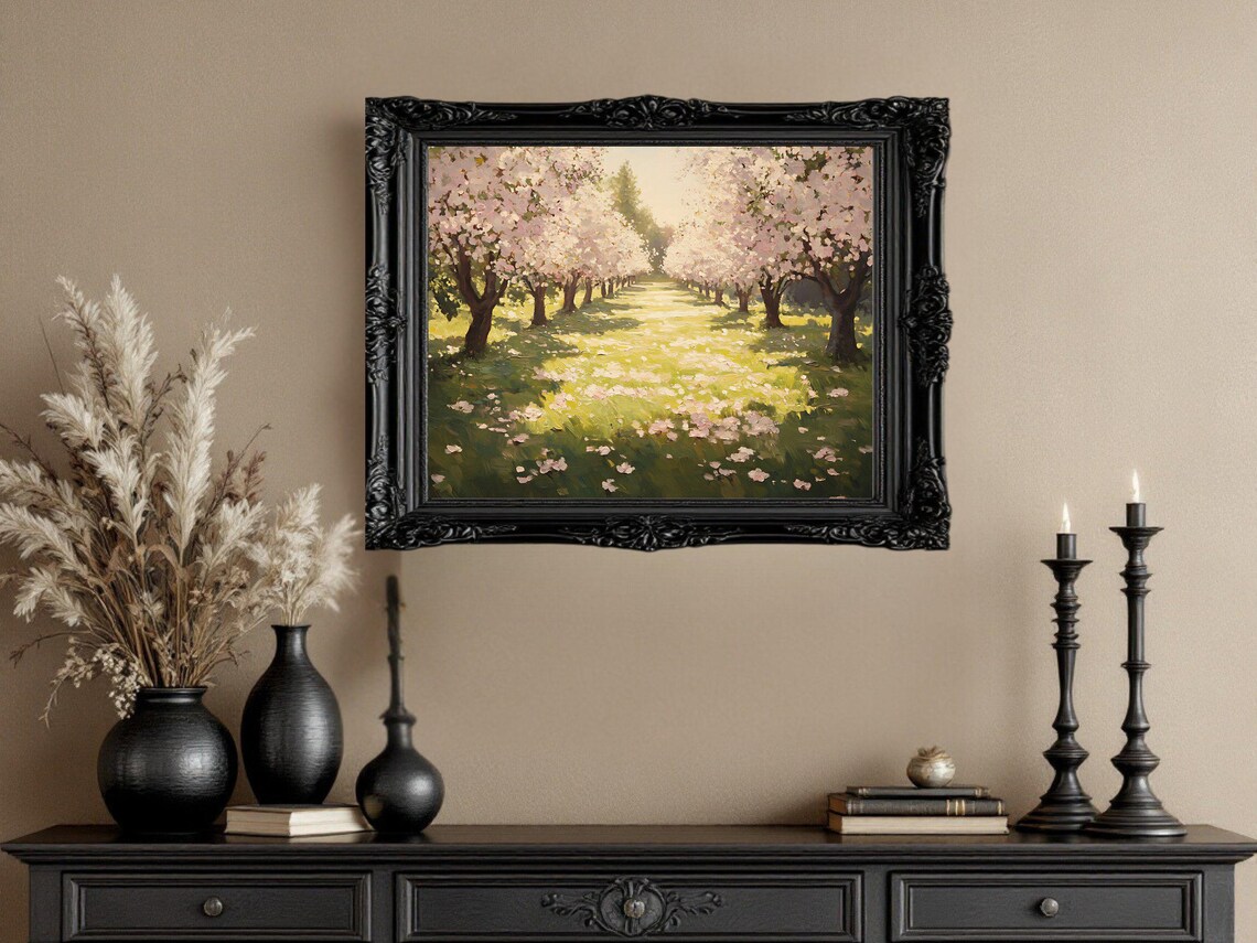 Blossom Garden Landscape, Spring Trees Poster - Image 2