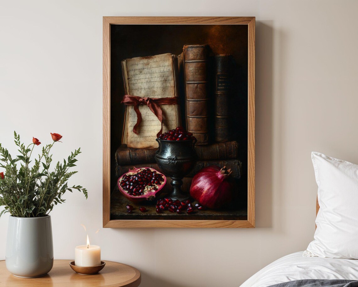 Vintage Book Stack, Classical Library Decor - Image 3