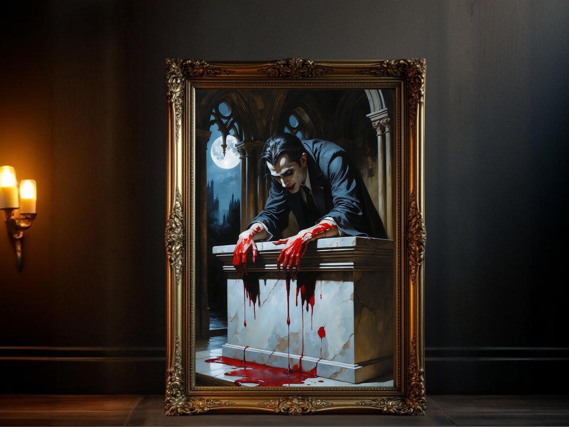 Gothic Vampire Horror, Blood Moon Castle Scene