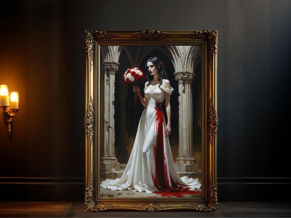Gothic Bride, Dark Romance Halloween Poster