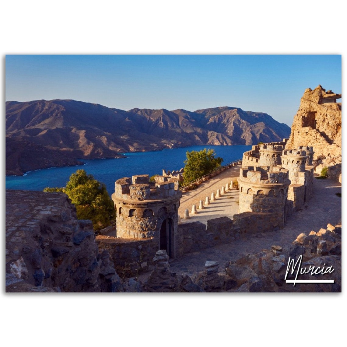 Murcia Spain Coastal Fortress Art Print