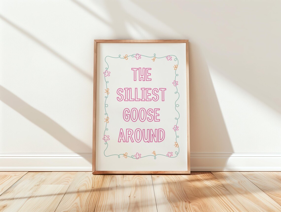 Nursery Wall Print, Eclectic Kids Bedroom Art