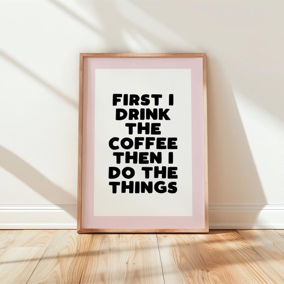 Home Office Wall Print Art Cute Decor Work Poster From