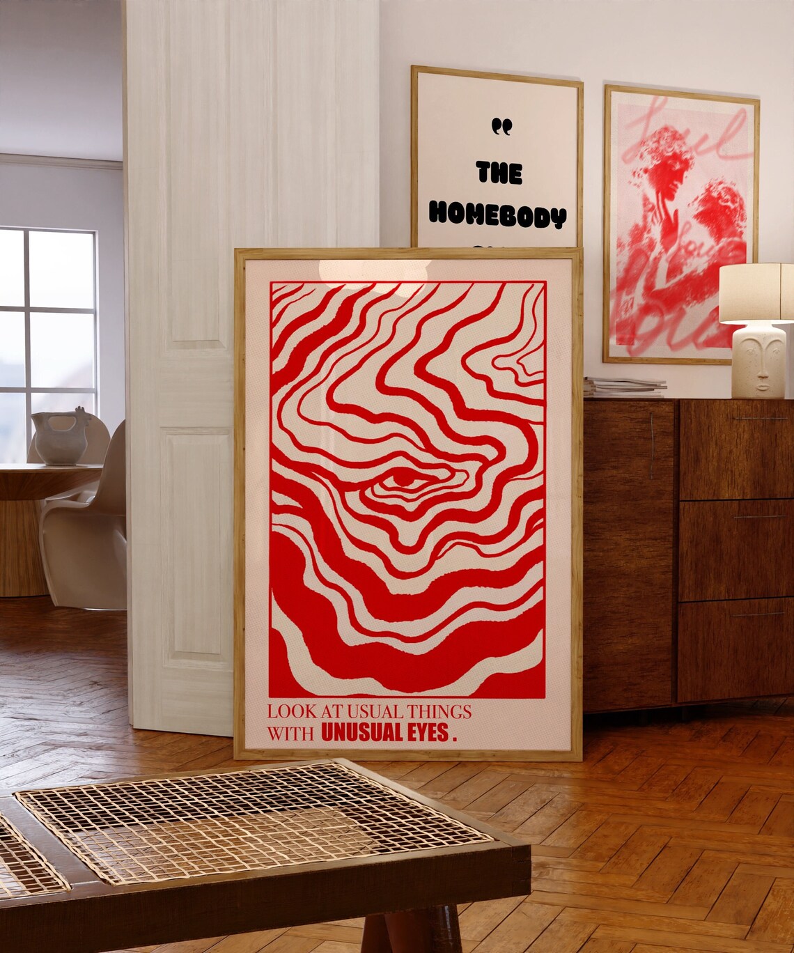 Affirmation Poster, 70s Psychedelic Retro Print