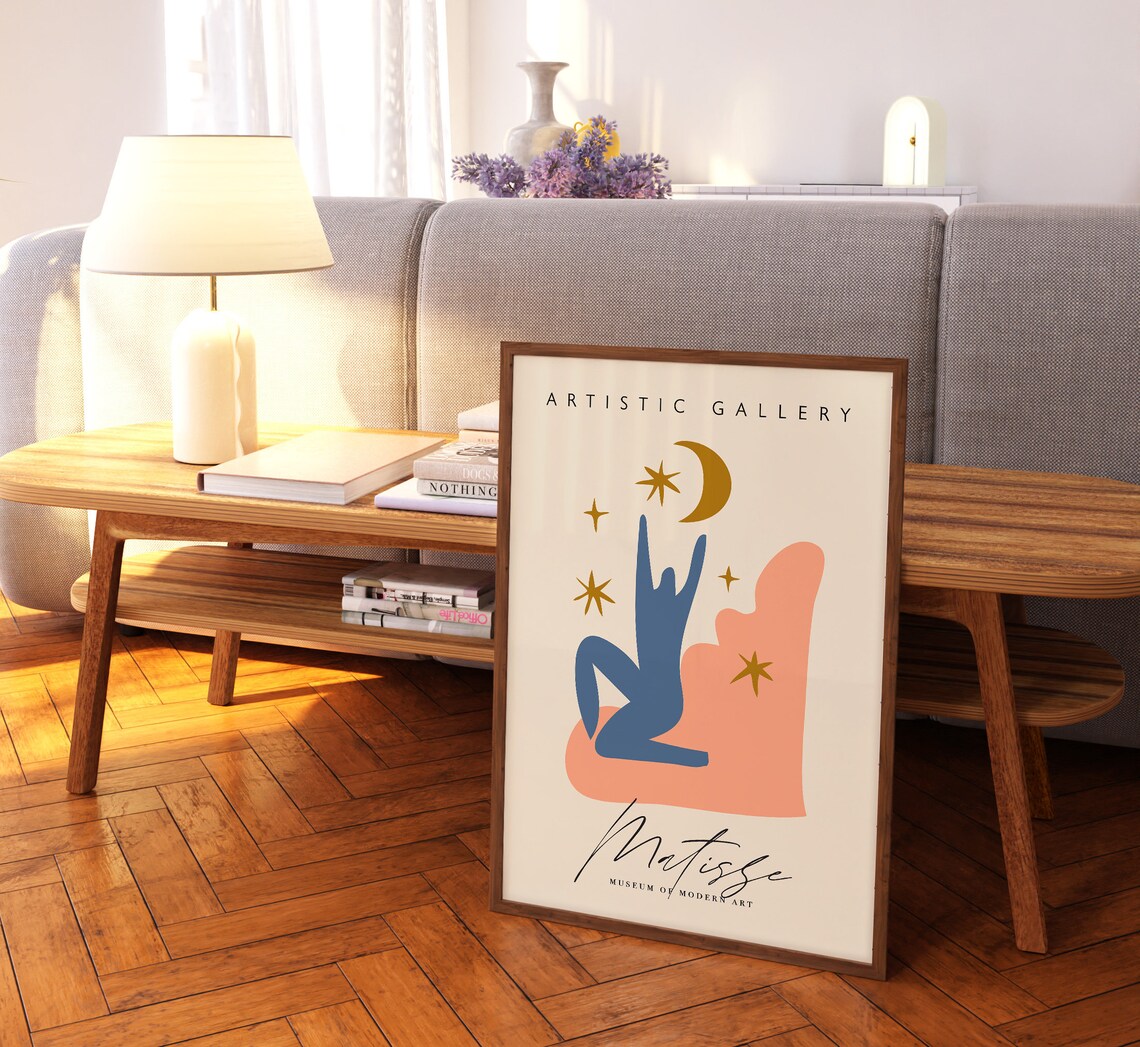 Matisse Blue Dancer Moon Exhibition Artistic Gallery Museum Poster - Image 2
