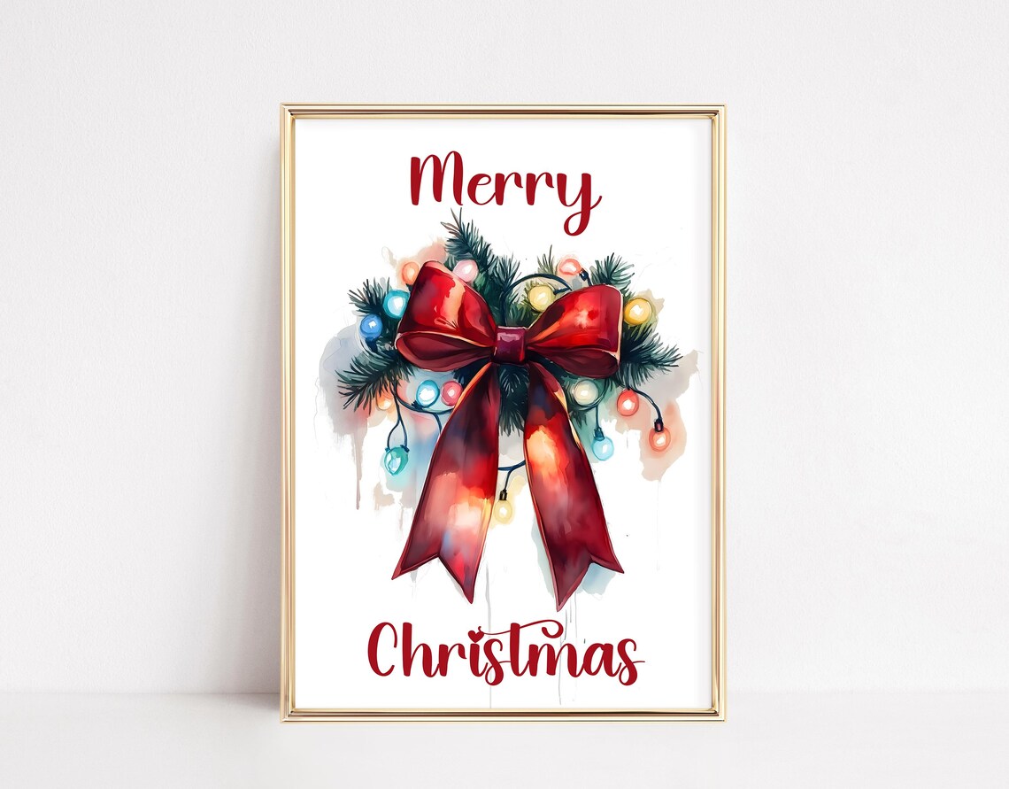 Christmas Bow Coquette Holiday Decor