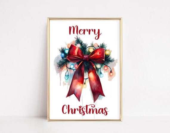 Christmas Bow Coquette Holiday Decor