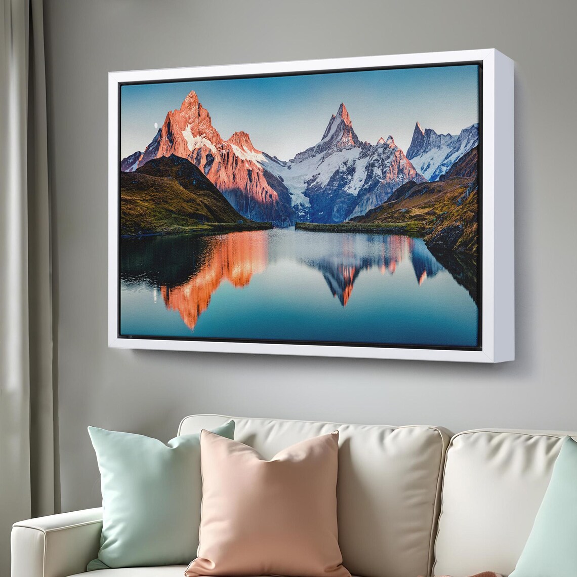 Bachalpsee Lake Swiss Alps Sunrise Mountain Reflection Nature Poster - Image 3