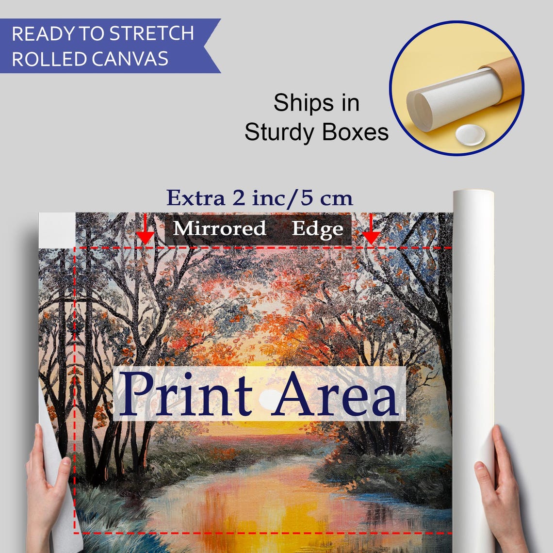 River View In Winter Snow Wall Art Nature Decor Landscape Wall Table Nature Wall Decor Nature Art - Image 4