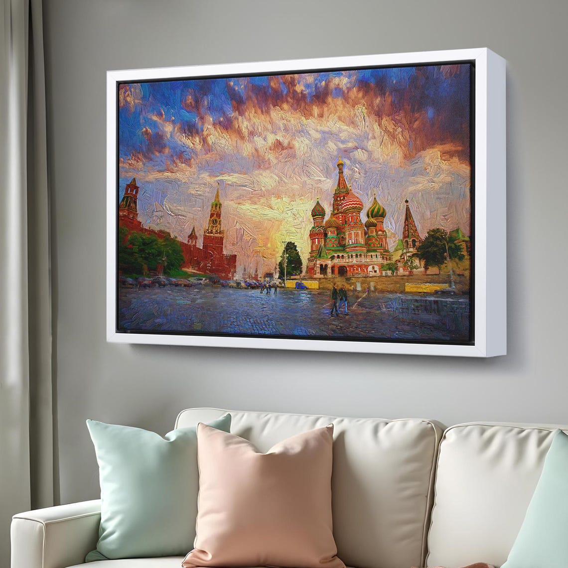 Basil Cathedral In Red Square Art Print - Image 3