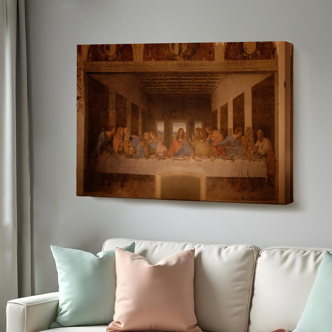 Leonardo da Vinci The Last Supper Mural Classic Renaissance Art Poster