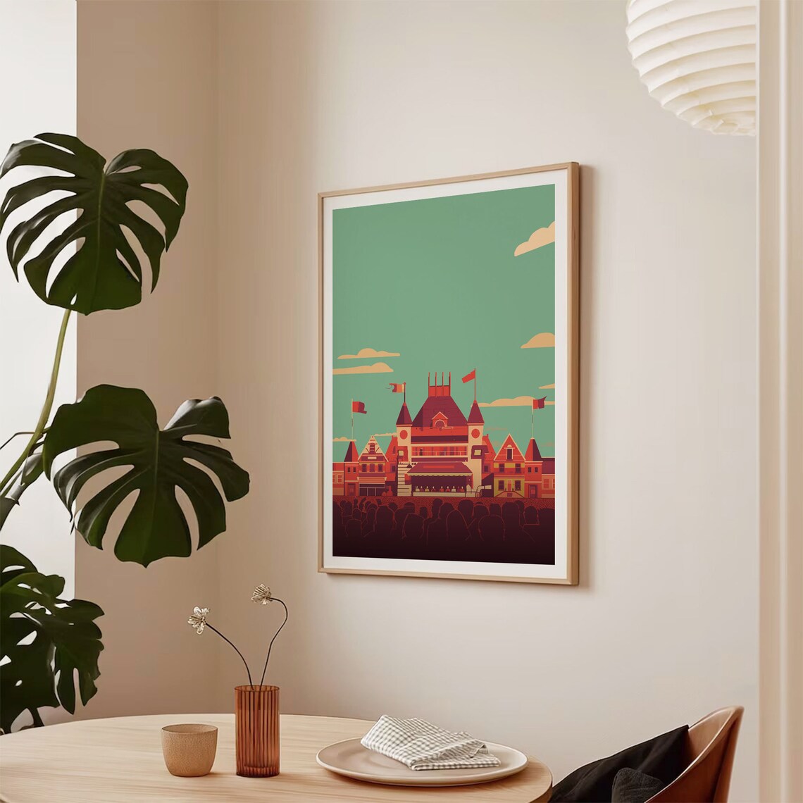 Music Festival Travel Poster Donington Park Heavy Metal Rock Bands Metallica Iron Maiden Art Unique Wall Decor Gift For C20 242 - Image 2