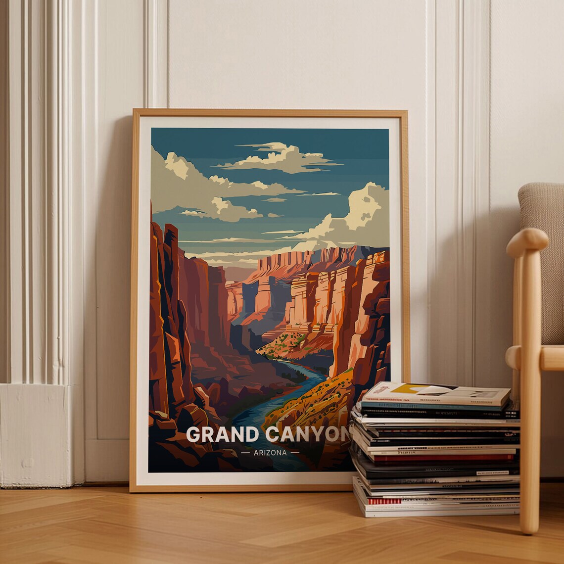Grand Canyon Travel Poster, Inspirational Landscape Art