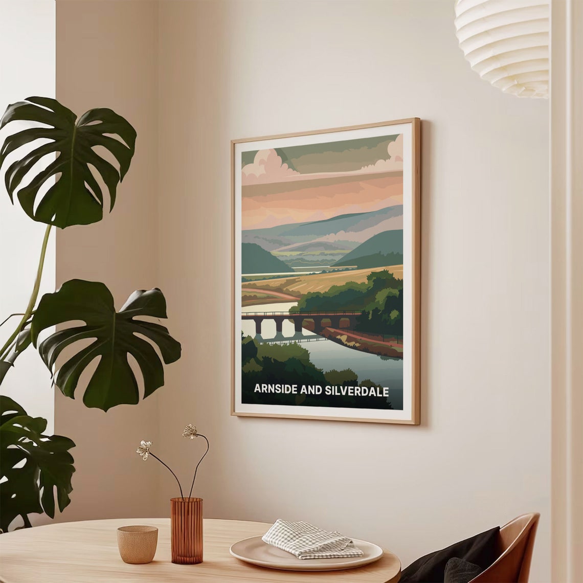 Arnside And Silverdale England Estuary Viaduct Travel Poster - Image 2