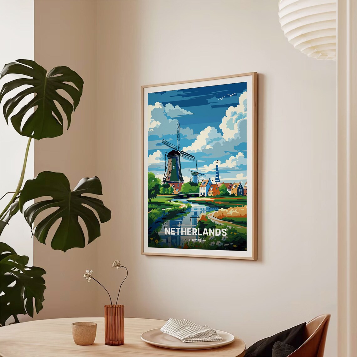 Amsterdam Travel Poster, European Cityscape Art Print - Image 2