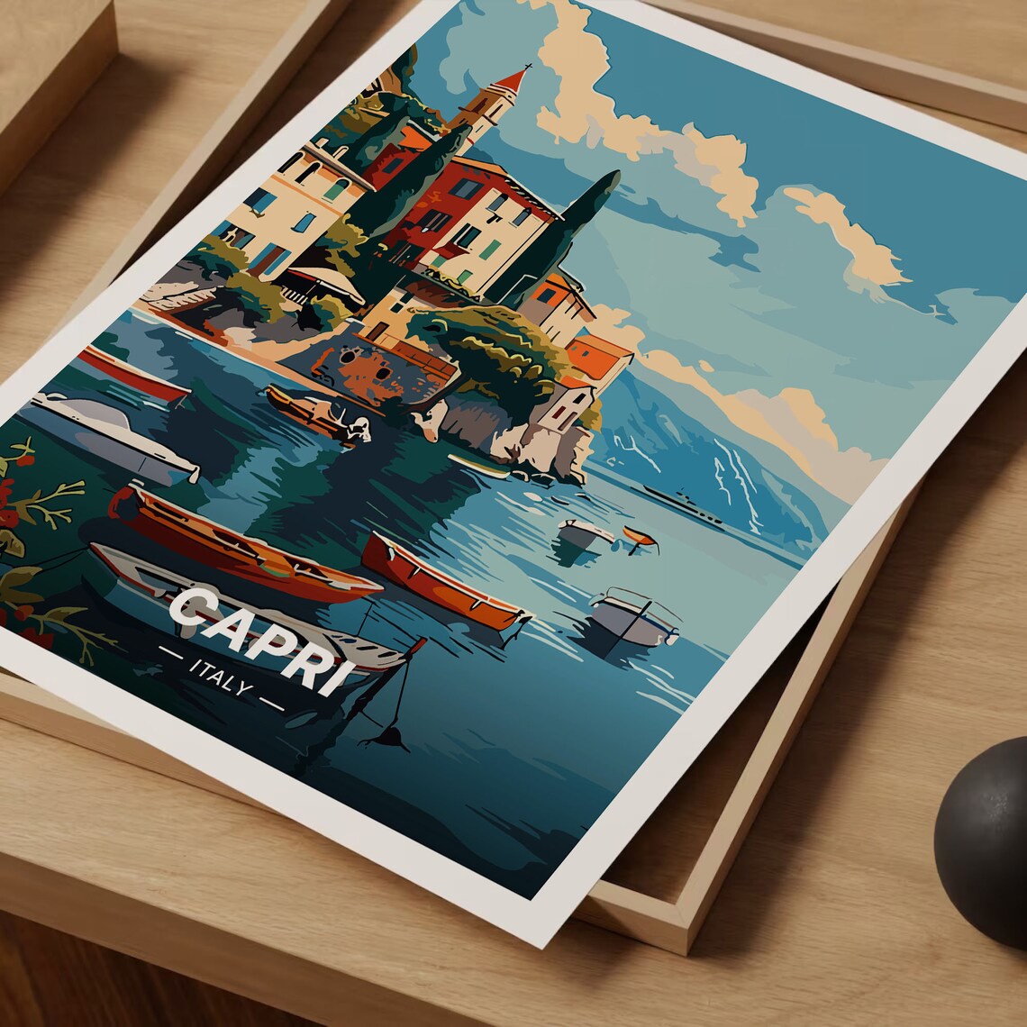 Capri Italy Travel Poster, Home and Office Decor - Image 3