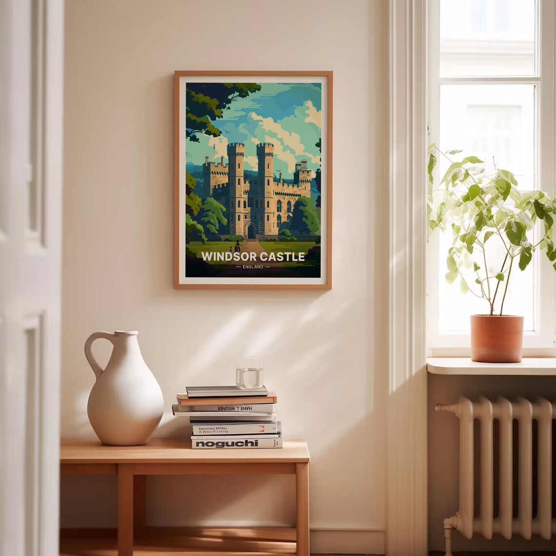 Windsor Castle England Historic Fortress Retro Travel Poster - Image 4